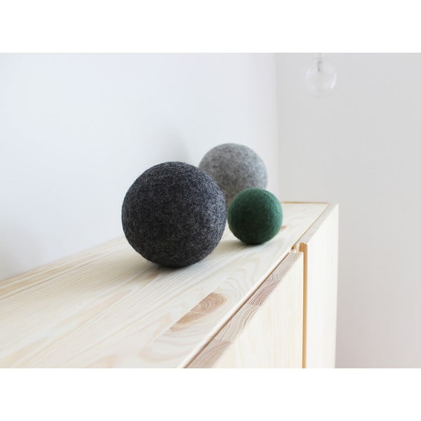 Комплект от 3 декоративни топки от вълна Ball Set Forest - Wooldot