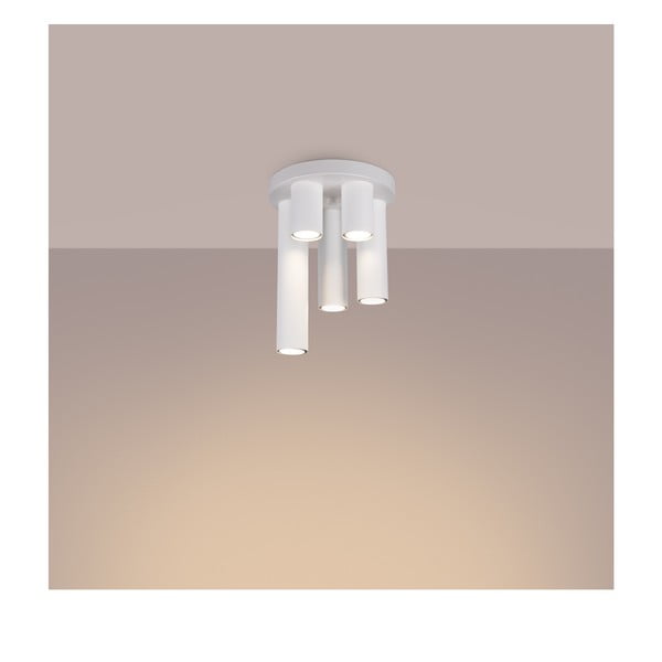 Бяло осветително тяло за таван Castro – Sollux-image-1