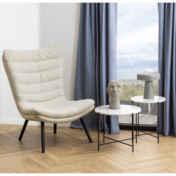 Кръгла странична масичка с мраморна плоча ø 52 cm Avila – Actona-image-1