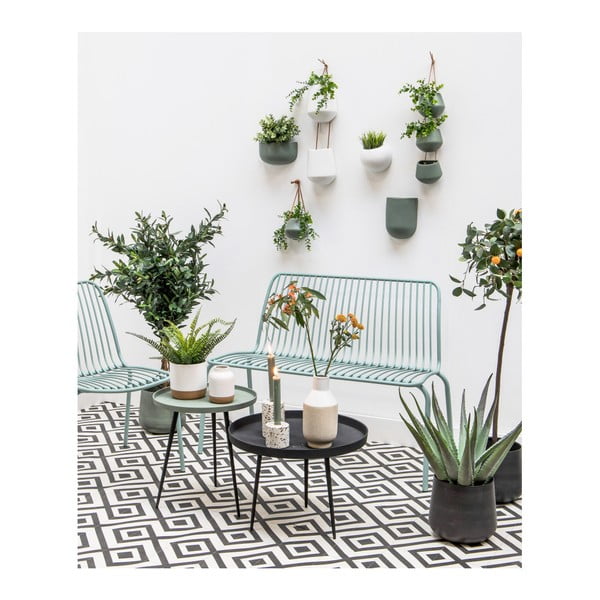 Матово бяло двойно висящи керамични саксии Skittle Doble - PT LIVING-image-1