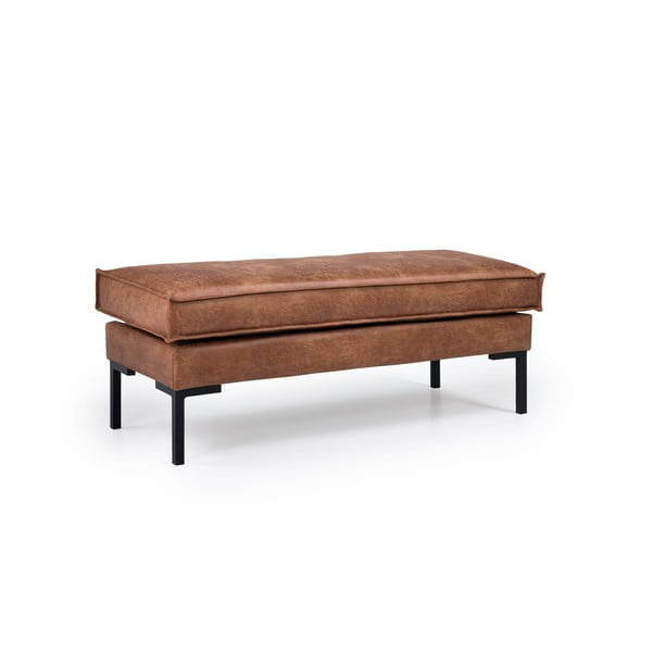 Кафява табуретка от изкуствена кожа Rate - Scandic-image-2