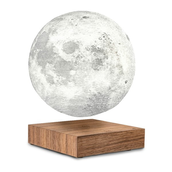 Левитираща настолна лампа с форма на луна Орех Moon - Gingko