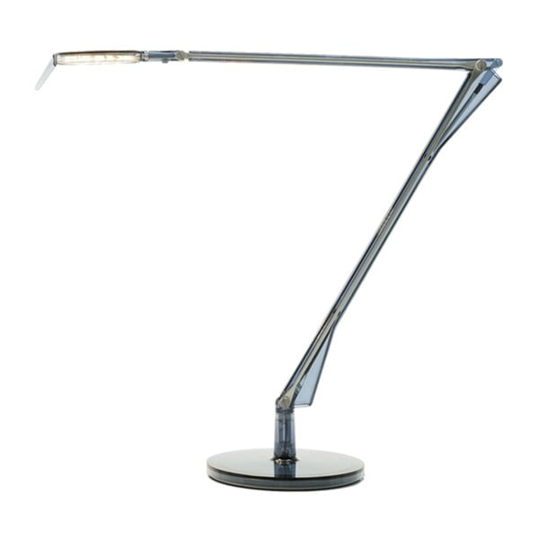 Modrá polohovatelná stolní lampa Kartell Aledin Tec