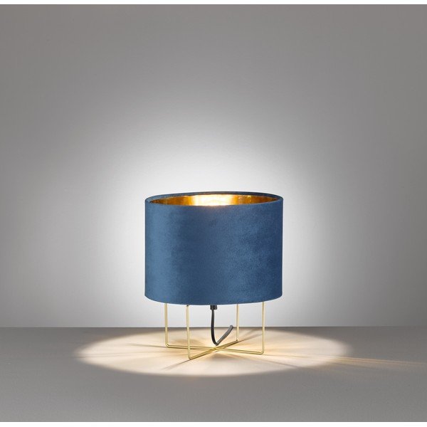 Синя настолна лампа Aura, височина 32 cm - Fischer & Honsel-image-1