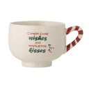 Кремава глинена чаша за капучино с коледен мотив 250 ml Treats – Bloomingville