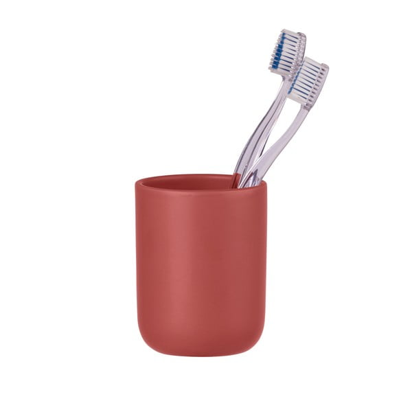 Червена керамична чаша за четки за зъби Olinda - Allstar