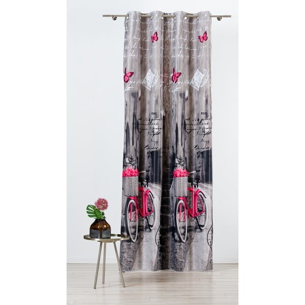 Сива   завеса 140x245 cm Mercato - Mendola Fabrics