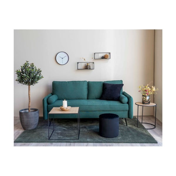 Черен пуф , ø 34 cm Ejby - House Nordic-image-1