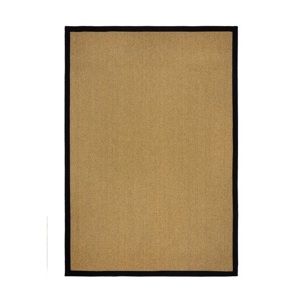 Килим за открито и закрито в черен и светлокафяв цвят 120x170 cm Sisal Look – Flair Rugs