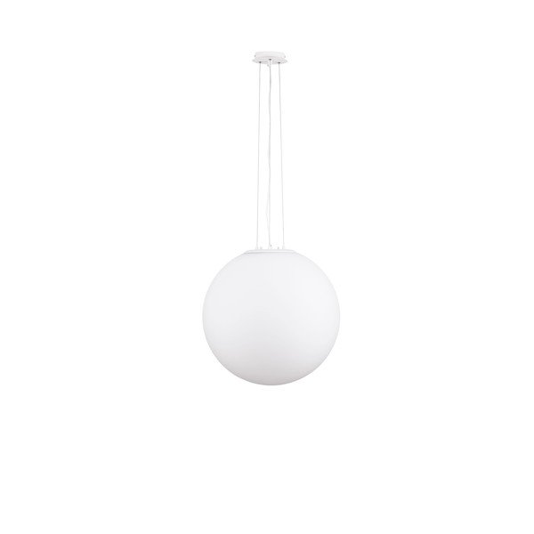 Бяло стъклено висящо осветително тяло ø 50 cm Nevoso – Nova Luce