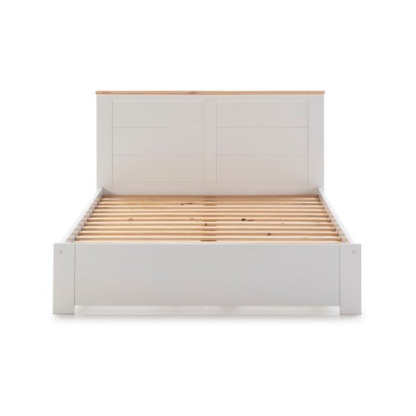 Бяло двойно легло 140x190 cm Akira - Marckeric-image-2