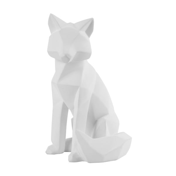 Матово бяла статуетка на лисица, височина 26 см Origami - PT LIVING