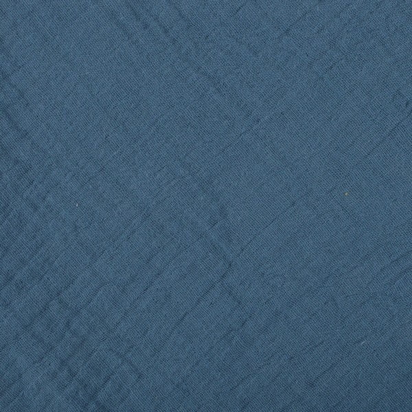 Синьо  муселиново бебешко одеяло 75x75 cm – Bébé Douceur-image-2