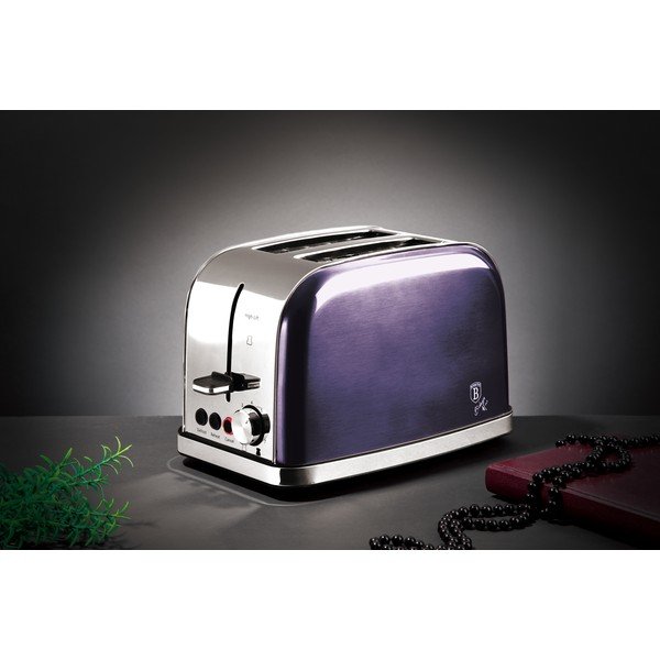 Лилав тостер Purple Metallic Line - BerlingerHaus-image-2