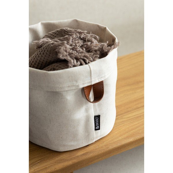 Текстилна кошница ø 20x20 cm Soft Storage Round – Bigso-image-1