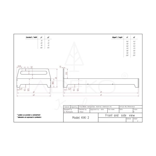 Детско легло 90x200 cm Kiki 2 - Adeko-image-3