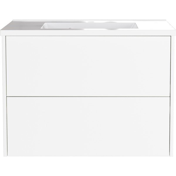 Бял матов стенен шкаф за мивка 81x61 cm Bodera – Germania-image-2