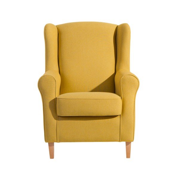 Žluté křeslo ušák Max Winzer Lorris Yellow-image-4
