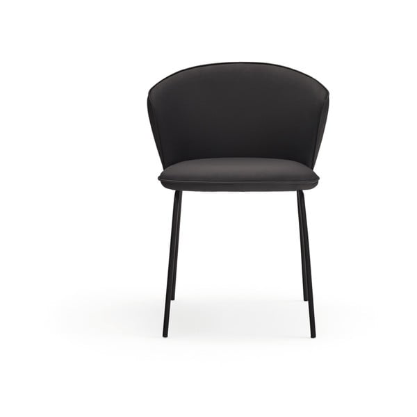 Черни тапицирани трапезни столове в комплект 2 бр. Add – Teulat-image-3