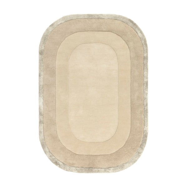 Кремав ръчно изработен килим със смес от вълна 160x230 cm Halo – Asiatic Carpets