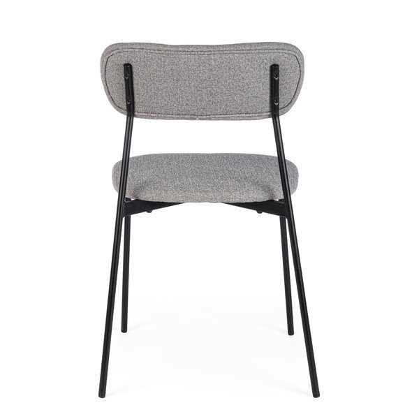 Сив тапициран трапезен стол Inka – Yes Everyday-image-4