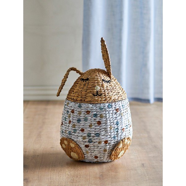 Детска кошница за играчки от воден зюмбюл ø 35x60 cm Villja – Bloomingville Mini-image-1