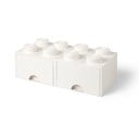 Бяла кутия за съхранение с две чекмеджета в цвят слонова кост - LEGO®