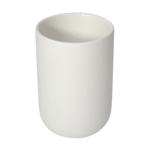 Бяла керамична чаша за четки за зъби Chloé - Sapho