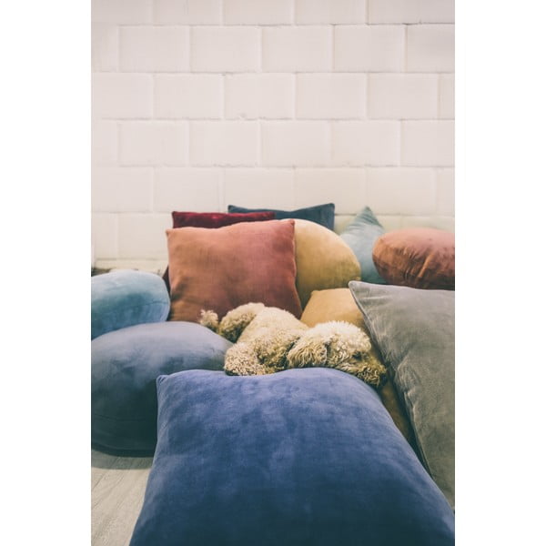 Зелена декоративна възглавница от микрофибър Marshmallow, ø 40 cm - Tiseco Home Studio-image-1