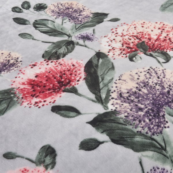 Светлосиво единично  спално бельо от микроплюш 140x200 cm Margot – My House-image-2