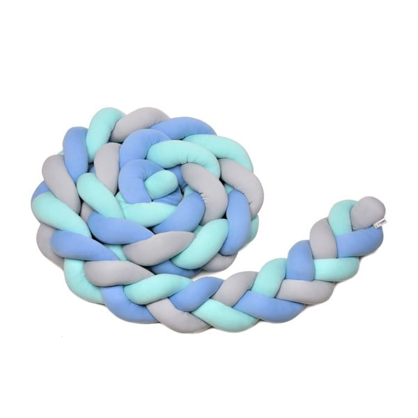 Синьо-сива плетена мантия , дължина 360 cm - T-TOMI