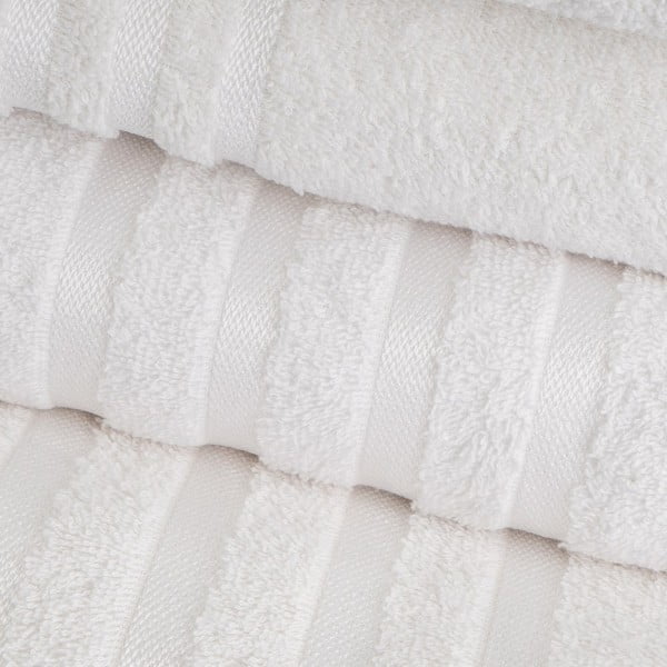 Бяла памучна кърпа от тери 30x50 cm Simple – Casa Selección-image-1