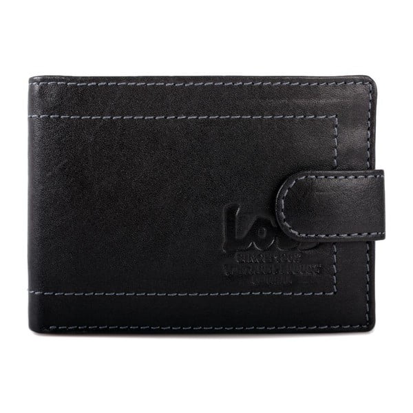 Kožená peněženka Lois Black, 10x7,5 cm