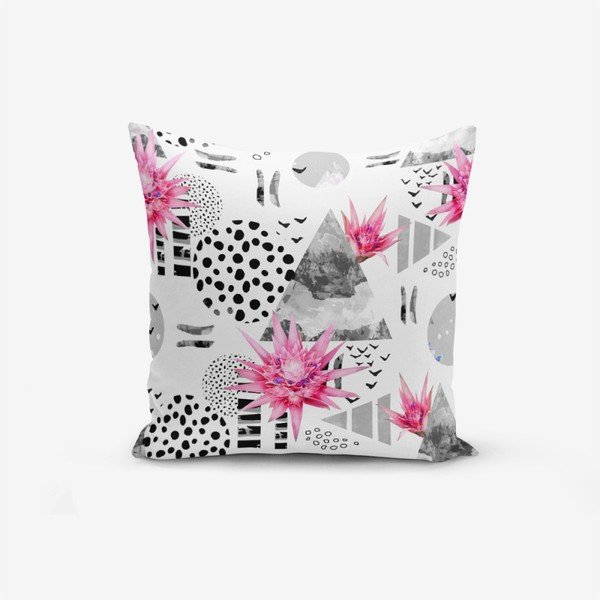 Калъфка за възглавница от памучна смес Bat Petegi Lotus Cicegi, 45 x 45 cm - Minimalist Cushion Covers