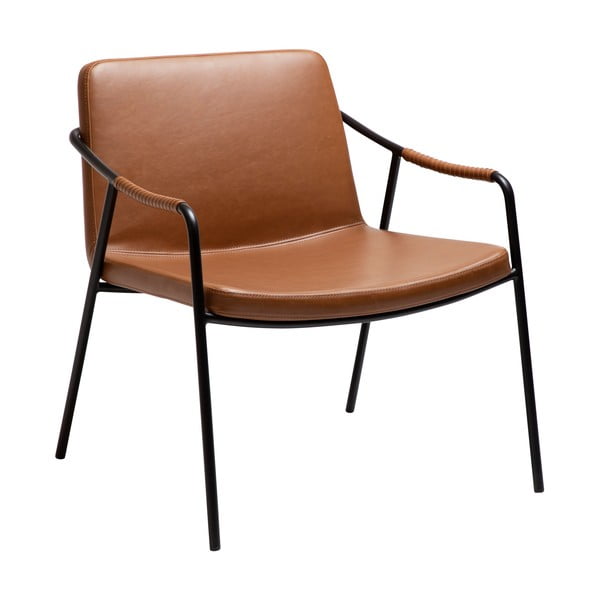 Кафяво кресло от изкуствена кожа Boto – DAN-FORM Denmark