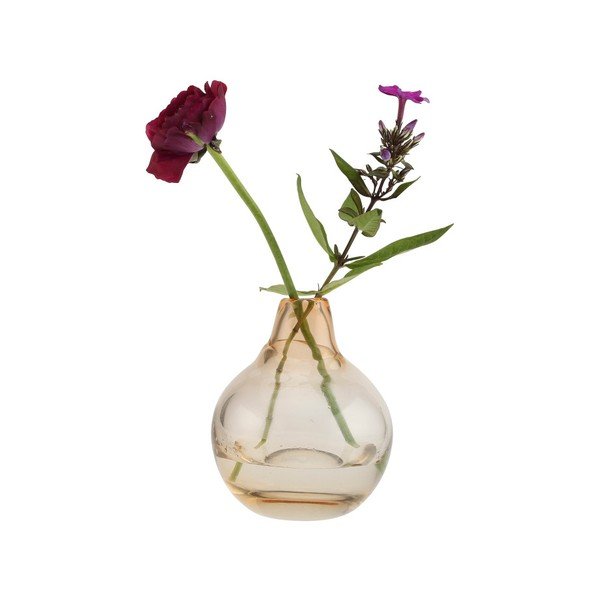 Стъклена ваза Bloed, височина 12 cm - A Simple Mess-image-1