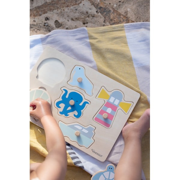 Дървен  пъзел (брой части 6) Ocean – Kindsgut-image-2