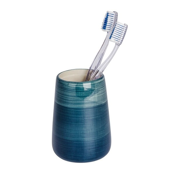 Петролна синя чаша за четка за зъби Pottery - Wenko
