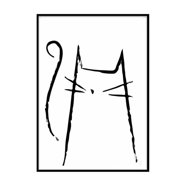 Плакат Кити, 33,5 x 23,5 cm Karakalem Kedi - Piacenza Art