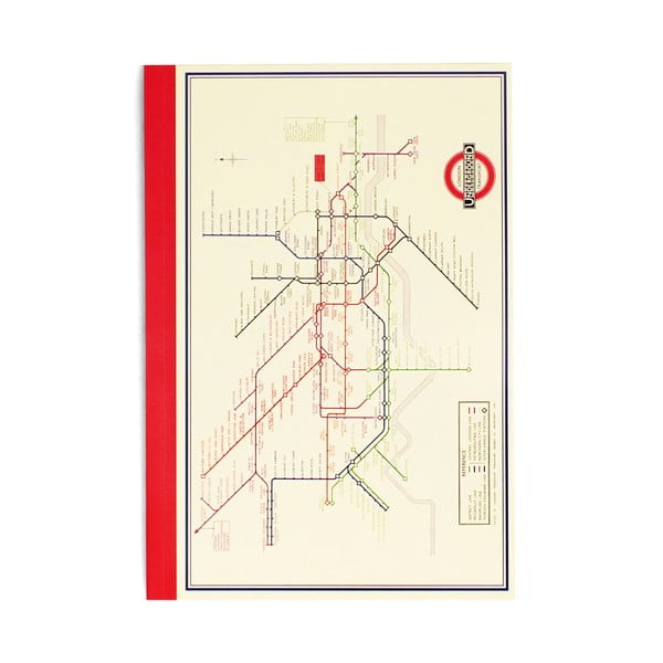 Тетрадка 60 стр. A5 Heritage Tube Map – Rex London