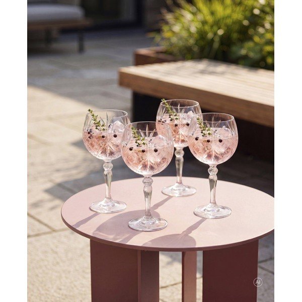 Чаши в комплект 4 бр. за джин 650 ml Melodia – Lyngby Glas-image-3
