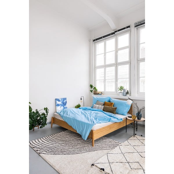 Морско синьо памучно спално бельо за двойно легло , 200 x 220 cm - Bonami Selection-image-4