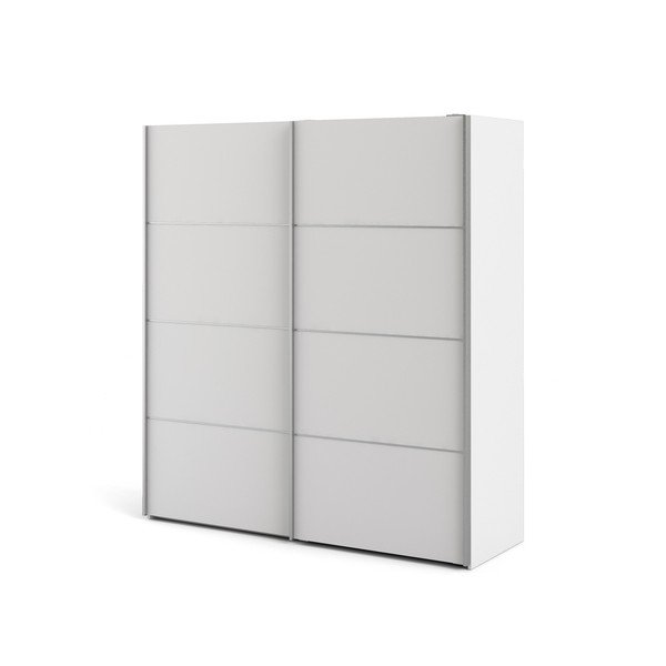 Бял гардероб с плъзгащи се врати 182x202 cm Verona - Tvilum-image-3