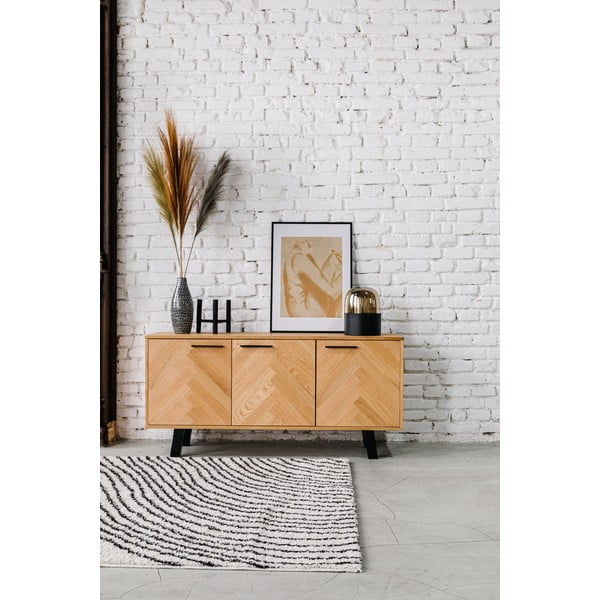 Нисък скрин от дъб 150x71 cm Brighton - Actona-image-1