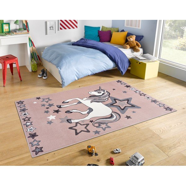 Светлорозов детски килим 200x290 cm New Adventures - Hanse Home-image-1