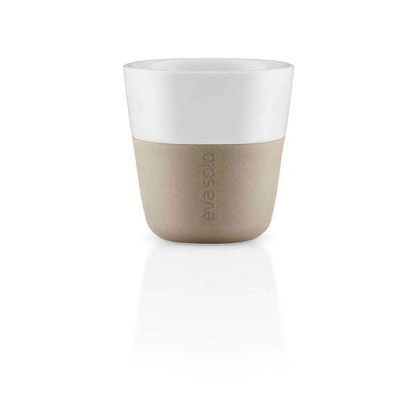 Бежово-бели порцеланови чаши за еспресо в комплект от 2 чаши от 80 мл - Eva Solo