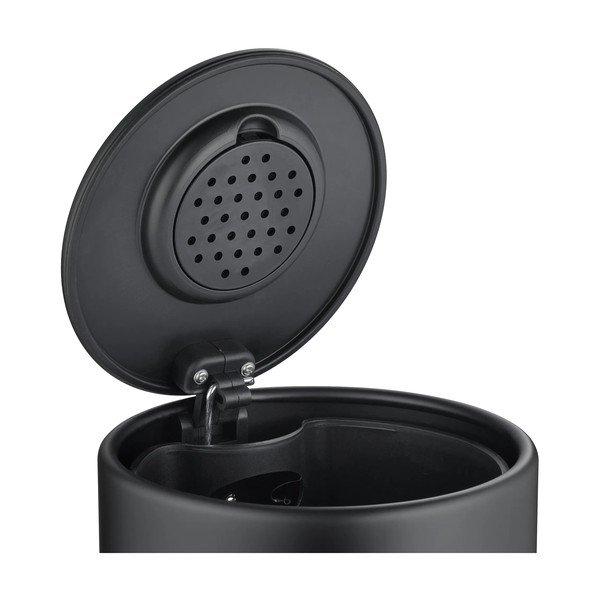 Матово черно стоманено кошче за боклук с педал 3 l Modo – Blomus-image-2