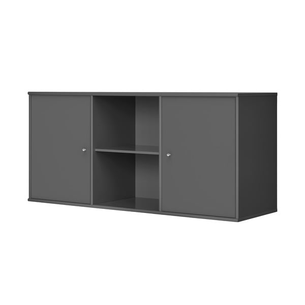 Антрацитен нисък висящ скрин 133x61 cm Mistral – Hammel Furniture-image-1