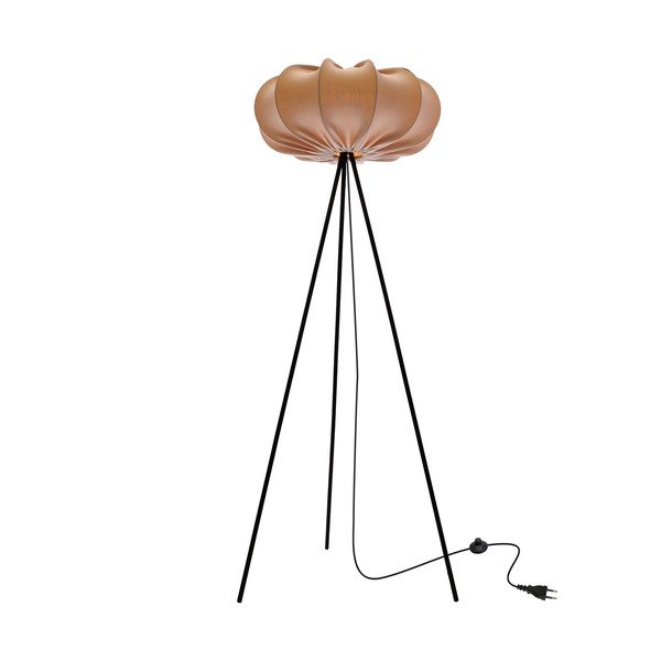 Бежова подова лампа с текстилен абажур (височина 147 cm) Cafee – Candellux Lighting-image-2