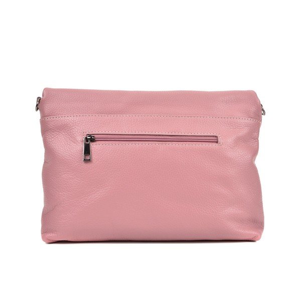 Růžová kožená kabelka crossbody Roberta M Elisa-image-2